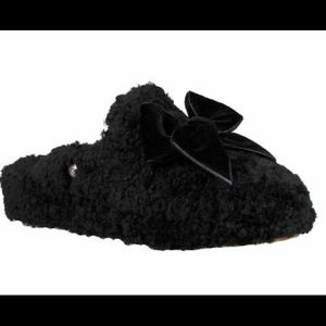 UGG Addison Velvet Bow Genuine Shearling Slipper